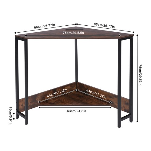 Corner desk with - corner, outlets