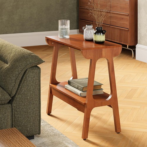 Modern solid wood end table - end,