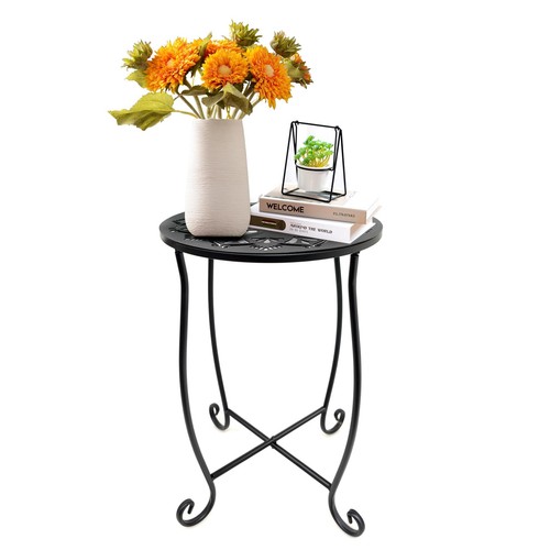 Metal round side table for - table,